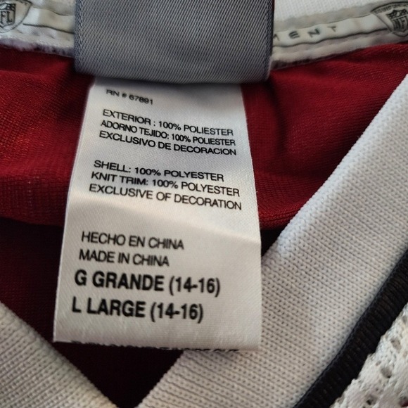 Arizona Cardinals Youth Football Jersey #13 by Reebok - Picture 7 of 8